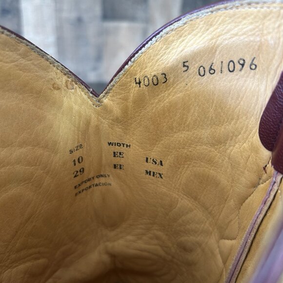 Los Altos Full Quill Ostrich Western Cowboy Boots Mens 10 EE - Picture 8 of 12